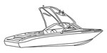 Euro V-Hull Runabout with Wakeboard Tower