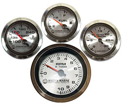 Black Five Gauge Combination Set