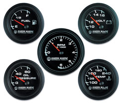 Black Five Gauge Combination Set