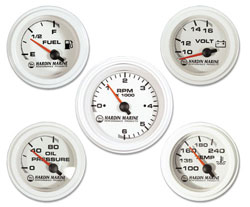 White Five Gauge Combination Set