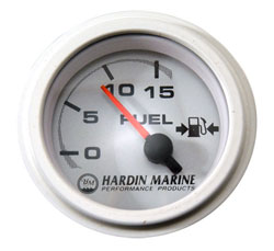 White Fuel Pressure Gauge 0-15 PSI