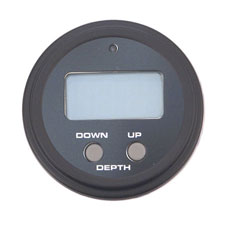 BLACK DEPTH SOUNDER GAUGE
