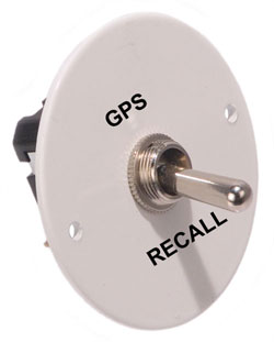 GPS Memory Recall Switch & Plate Kit For Autometer or Livorsi GPS Gauges