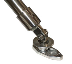 Billet Bimini Top Bracket Set - Flush Mount