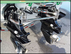 Single Bravo Dual Ram Add-On External Hydraulic Steering System