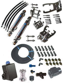 Dual Bravo Dual Ram Full Hydraulic Helm Steering System