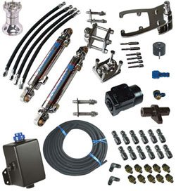 Single Bravo Dual Ram Full Hydraulic Helm Steering System