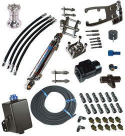 Single Bravo Single Ram Full Hydraulic Helm Steering System
