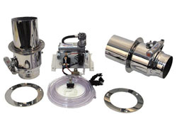 HP Straight Cut Air Operated Switchable Transom Mount Silencer Kit