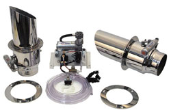HP Angle Cut Air Operated Switchable Transom Mount Silencer Kit