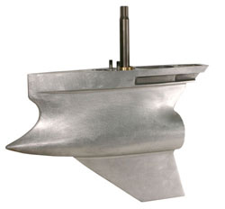 Shortened Lower Unit For Mercury Bravo Drive - Satin 1