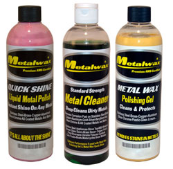 Metal Wax, Cleaner & Polish 16 Oz. Kit