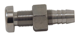 4" -10 AN Long Thru-Hull Stainless Steel Water Dump