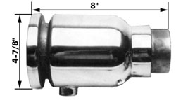 Straight Polished Exhaust Outlet