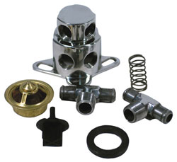 Polished Stainless Thermostat Kit For Chevy, 455 Olds