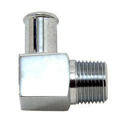 90 Degree Chrome Plated Brass 3/8