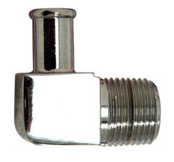 90 Degree Chrome Plated Brass 1/2