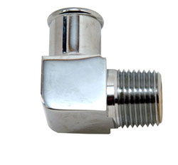 90 Degree Chrome Plated Brass 1/2