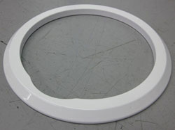 4IN BEZEL FLAT WHITE