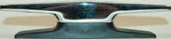 CHROME CLEAT WITH PLASTIC BASE