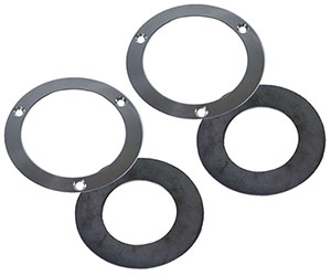 Polished Stainless Steel Transom Rings & Seals - 6
