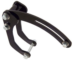 BBC Powder Coated Steel Lower Port Side Alternator Mounting Bracket Kit