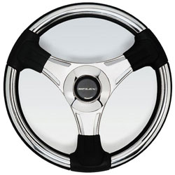 Budelli Silver Aluminum Steering Wheel, 13.8