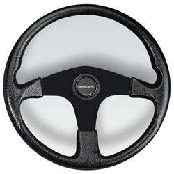Corse Black Aluminum Spoke Steering Wheel, 13.8
