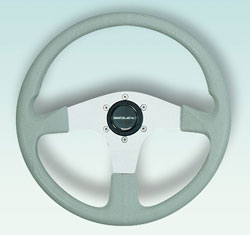 Corse Silver Aluminum Spoke Steering Wheel, 13.8