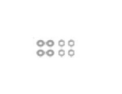 4 sealing washers and lock nuts