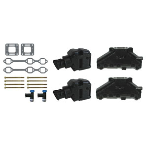 GLM Cast Iron Manifold Conversion Kit - V6 GM 1986-1990 262 CID