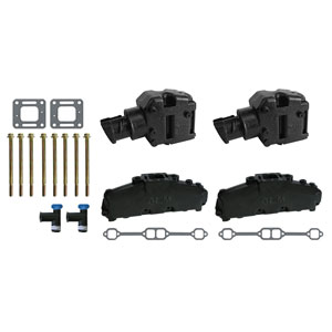 GLM Cast Iron Replacement Exhaust System - Small Block GM 1983-Present
