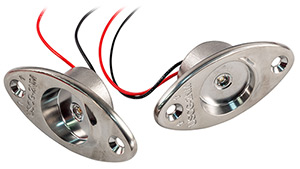 Stainless Steel Elliptical LED Navigation Light Kit