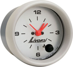 Livorsi Analog Clock Mega & Race Rim 2-5/8