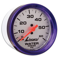 Livorsi 0-60 PSI Water Pressure Gauge Mega & Race Rim 2-1/16