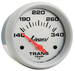 Livorsi Transmission Temperature Gauge 140-340F Mega & Race Rim 2-1/16