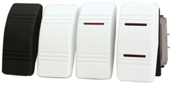 Snap-In Lighted Rocker Switch, Mom On / Off, Double Pole