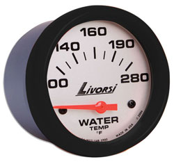 Livorsi Water Temperature Gauge 100-280F Industrial Series 2-1/16