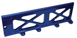 Universal Billet ECU/Ignition Mounting Bracket, Blue