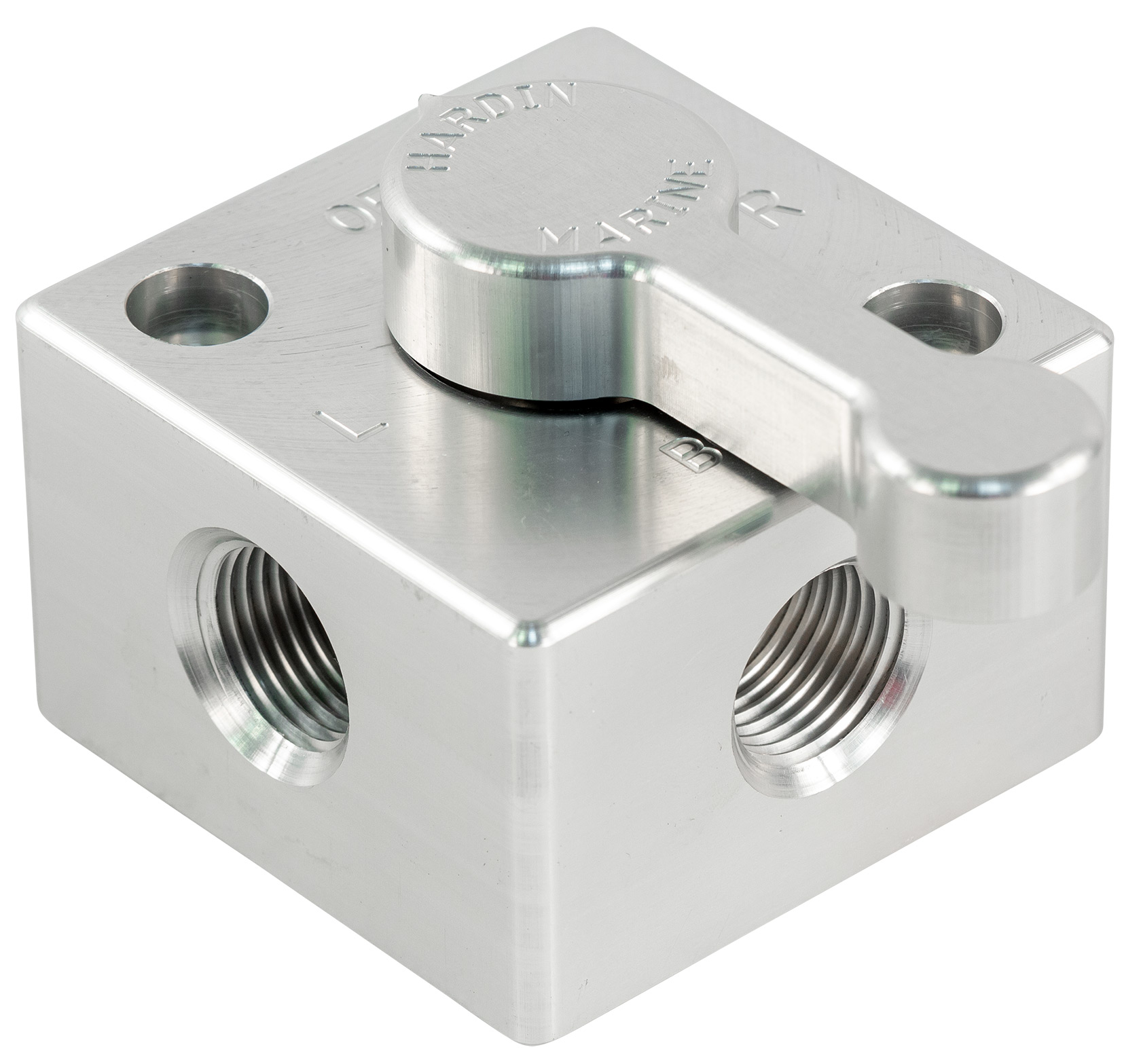 thumbnail image 2 of Seachoice 20761 3/8" Thread 3-Way Fuel Tank Selector Valve With Detent, Brass 2 of 5