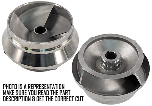 A Cut Impeller Stainless Steel 