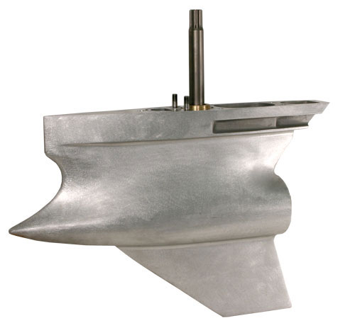 >Shortened Lower Unit For Mercury Bravo Drive - Satin 2