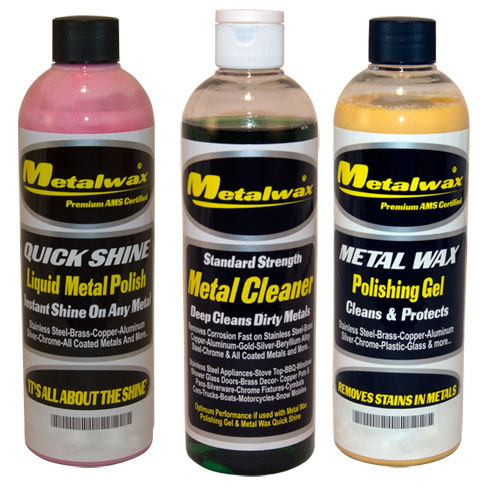 Metal Wax, Cleaner & Polish 8 Oz. Kit