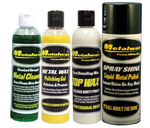 Metal Wax, Cleaner, Top Wax & Polish 8 Oz. Starter Kit