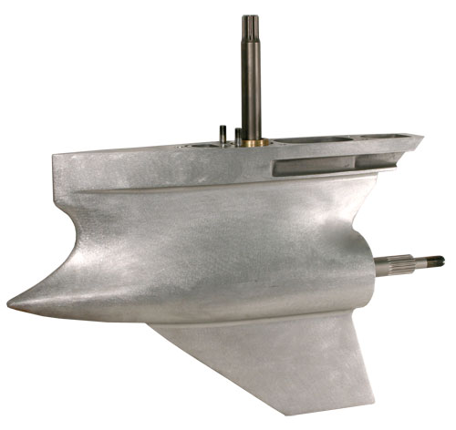 Shortened Lower Unit For Mercury Bravo Drive - Satin Complete 1