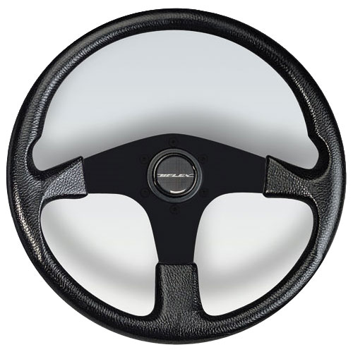 Corse Black Aluminum Spoke Steering Wheel, 13.8