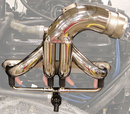 Small Block Chevy E-Top Headers - Polished 