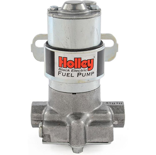 Holley Black Pump 140 GPH Free Flowing Pre-set at 14 PSI 