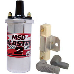 MSD High Performance Chrome Blaster 2 Coil Kit With Resistor