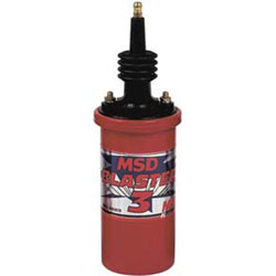 MSD Red Blaster 3 Coil with Power Tower Male Plug Terminal